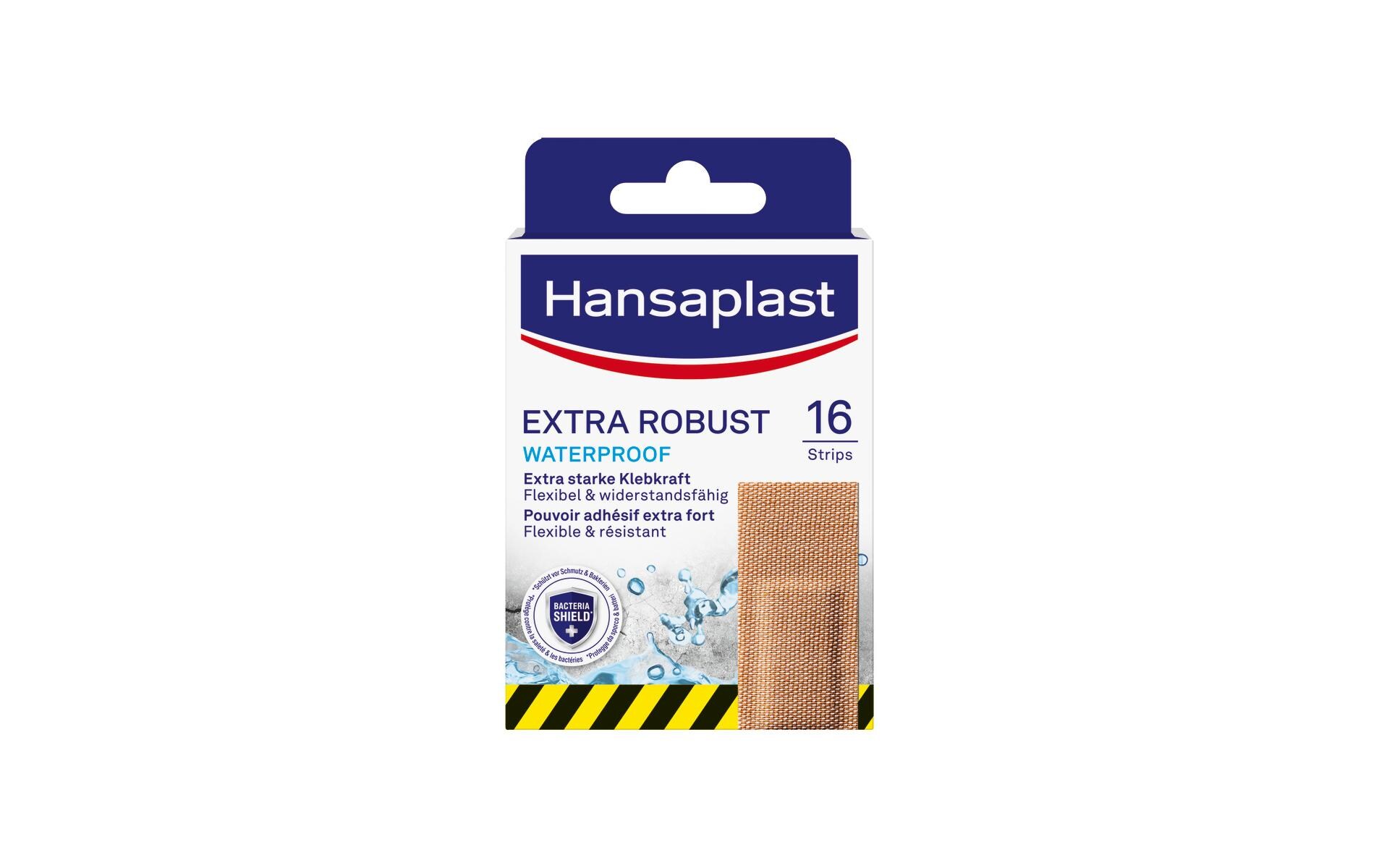 Wundpflaster Extra Robust Waterproof 16 StückWiderstandsfähiges Textil-Pflaster