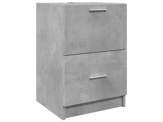 Armoire d'évier gris béton 40x37x59 cm bois d'ingénierie
