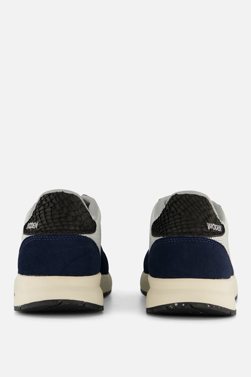 Woden Nicoline Sneakers blauw Textiel