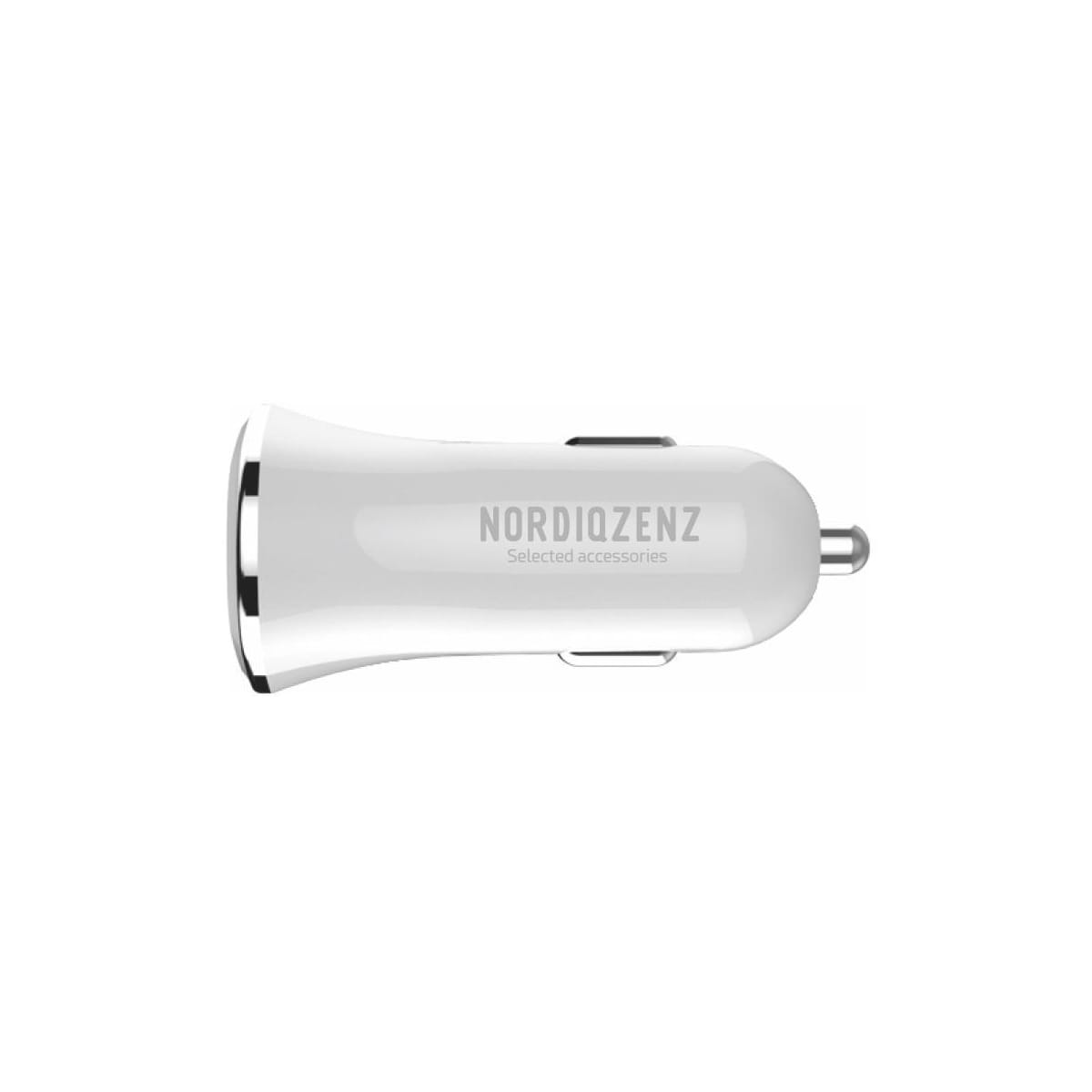 NORDIQZENZ Billader 2,4A, 2xUSB, Hvit