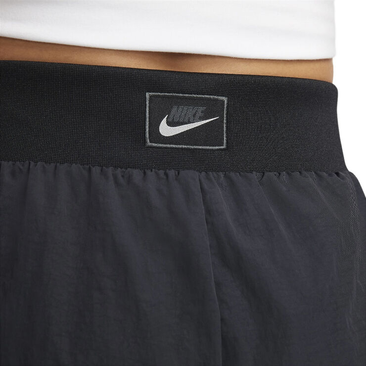 Nike sportswear icon clash woven wide Leg pants Black