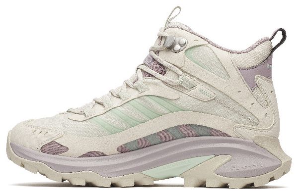 Chaussures de Randonnée Merrell Moab Speed 2 Mid Gore-Tex Beige/Violet Femme