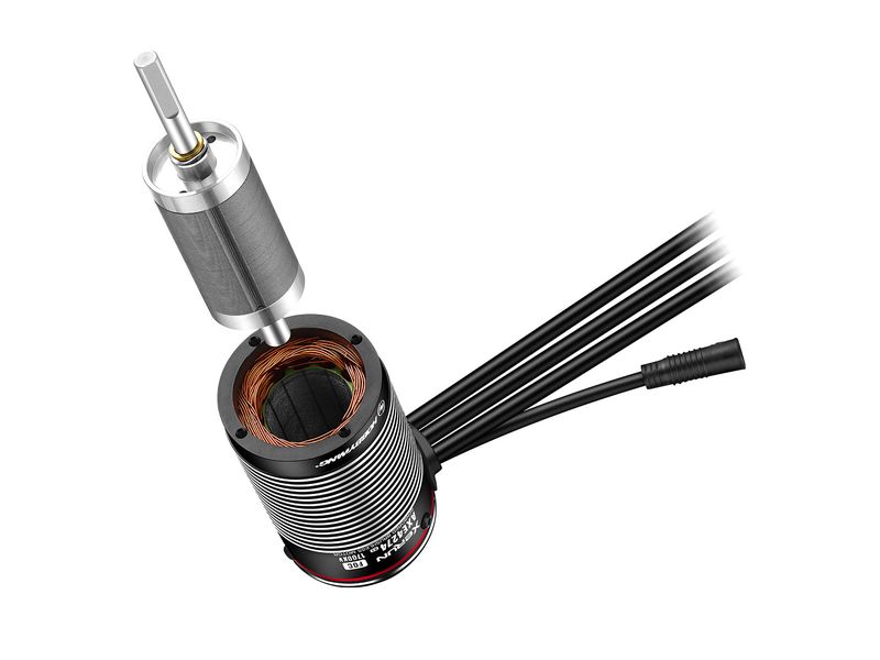 Hobbywing Brushless Sensored Motor Xerun AXE4274SD R3 1700k Sensored Brushless FOC Motor für Rock Crawler im Massstab 1:8, 1:7 und 1:6