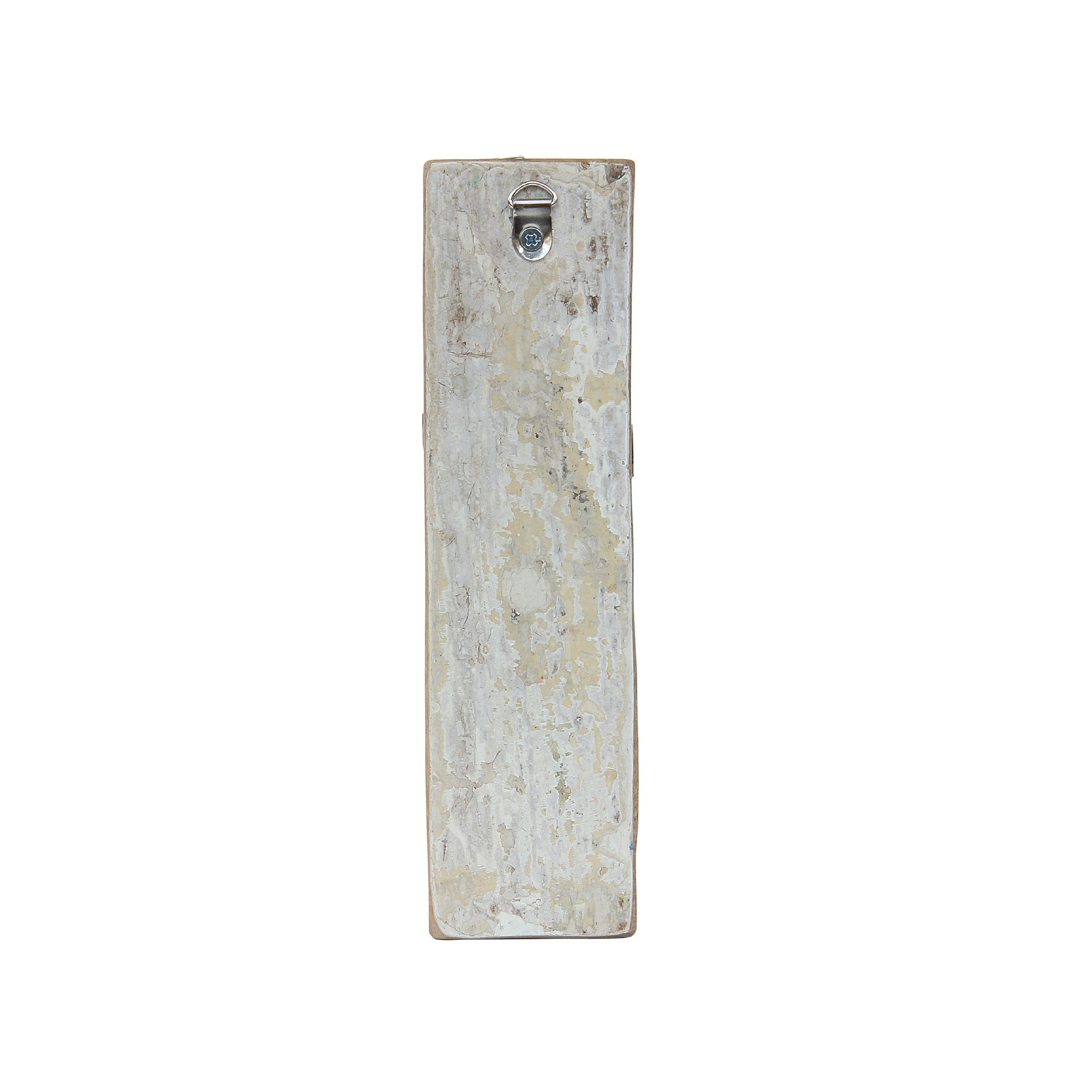Holzbuchstabe 'I', mehrfarbig, T 2,5 cm, B 13 cm, H 19 cm von fischer's lagerhaus