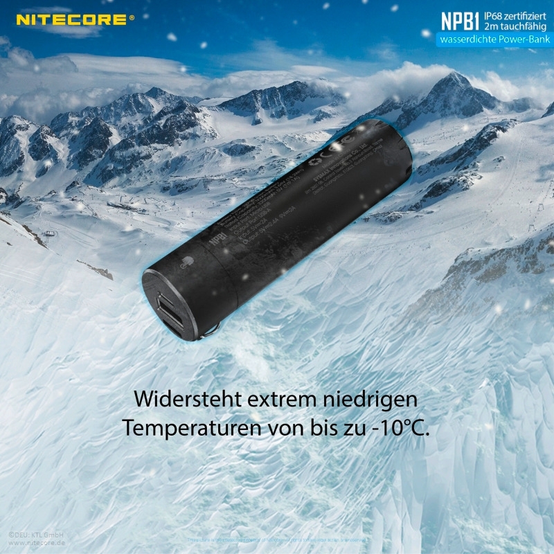 Nitecore Powerbank NBP 1 5000 mAh wasserdicht