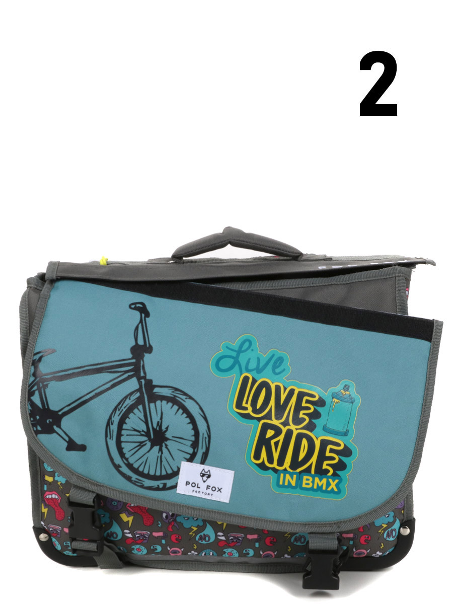 Cartable RÀversible Pol Fox Rider 38 cm