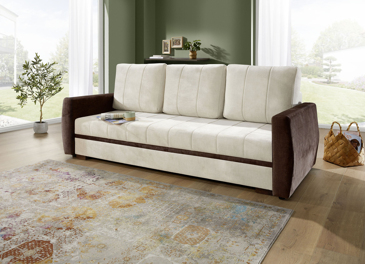 Schlafsofa mit Bettkasten