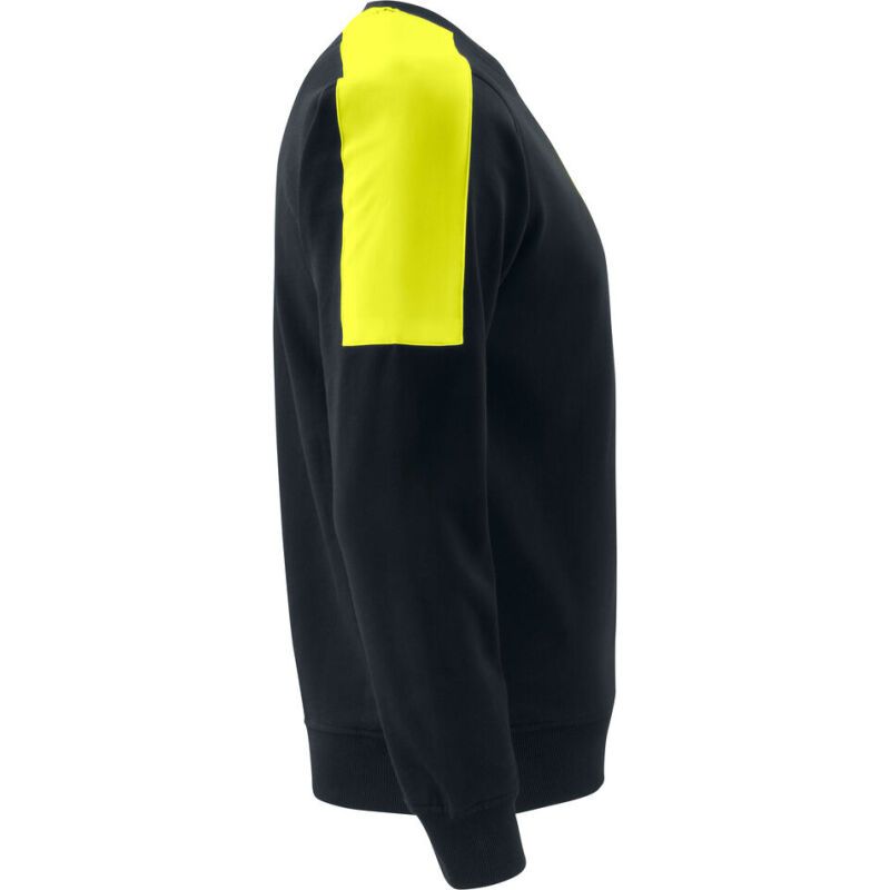 ProJob 2125 SWEATSHIRT COL ROND BANDES FLUO