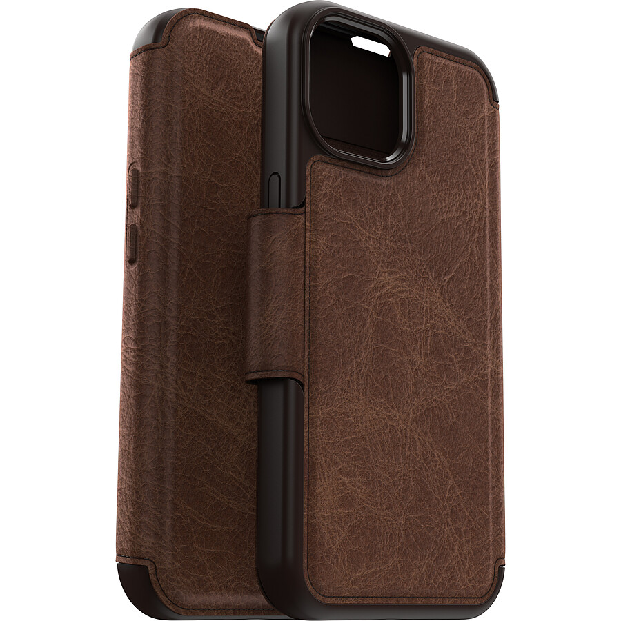 Otterbox Coque Strada Series Folio MagSafe Marron - iPhone 15