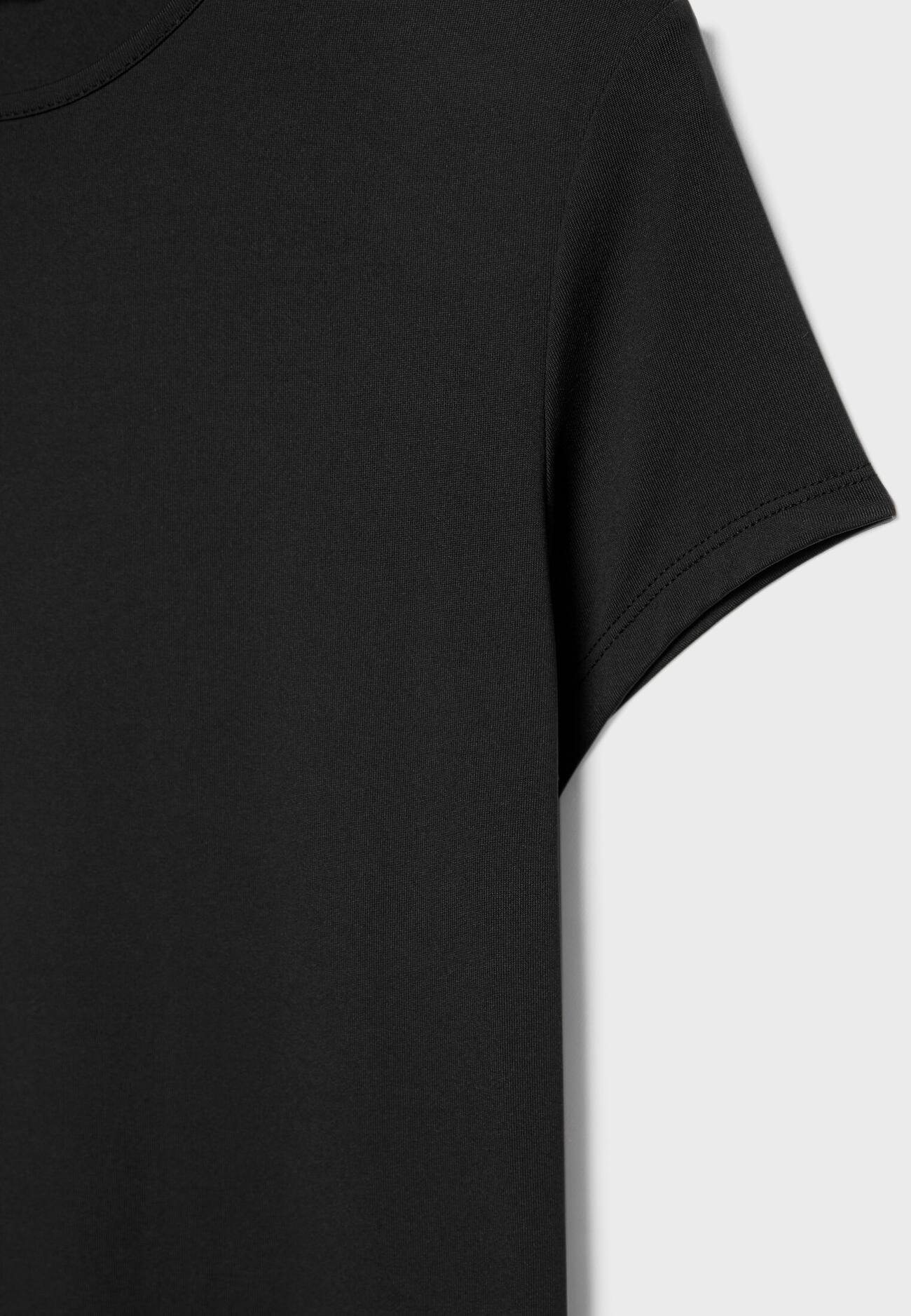 Vestido longo de tricô com mangas curtas
