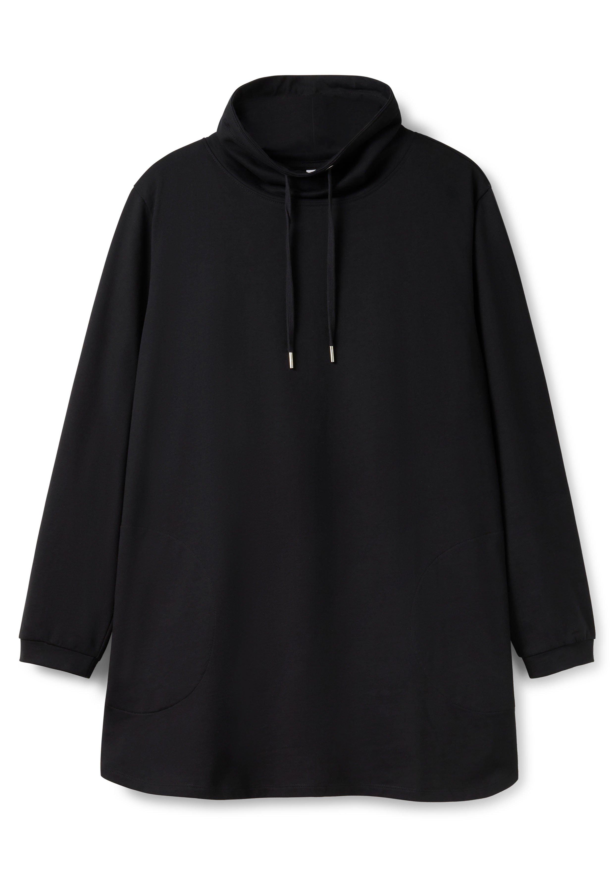 Sweatshirt mit hohem Kragen und Tunnelzug