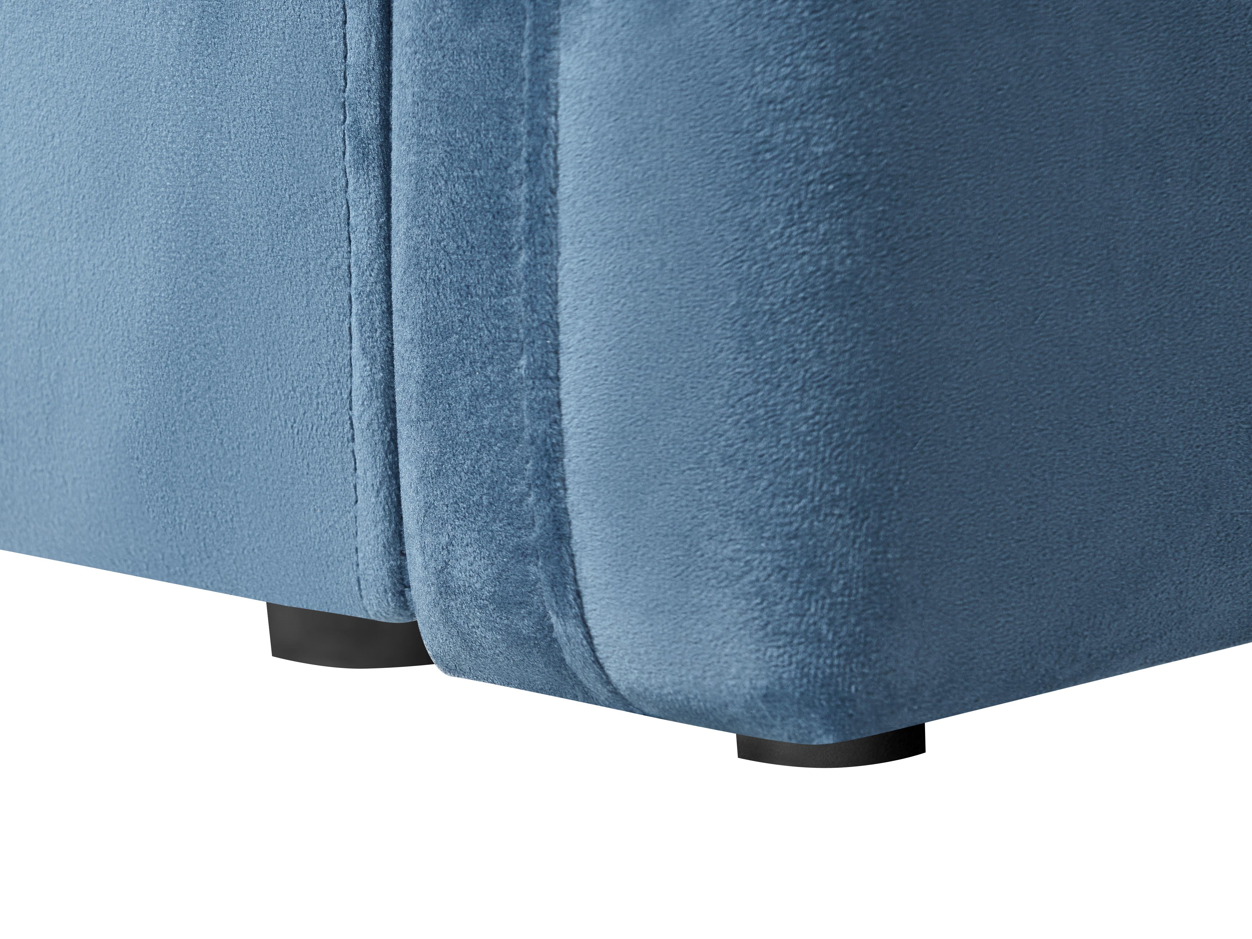 Slaapbank 3-zits EGGE Fluweel Blauw
