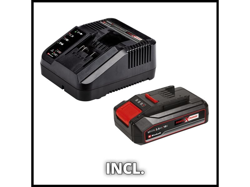 Einhell Akku-Rasentrimmer GE-CT 18 Li Set Akku-Rasentrimmer Set mit einem 2.5 Ah Akku und Ladegerät