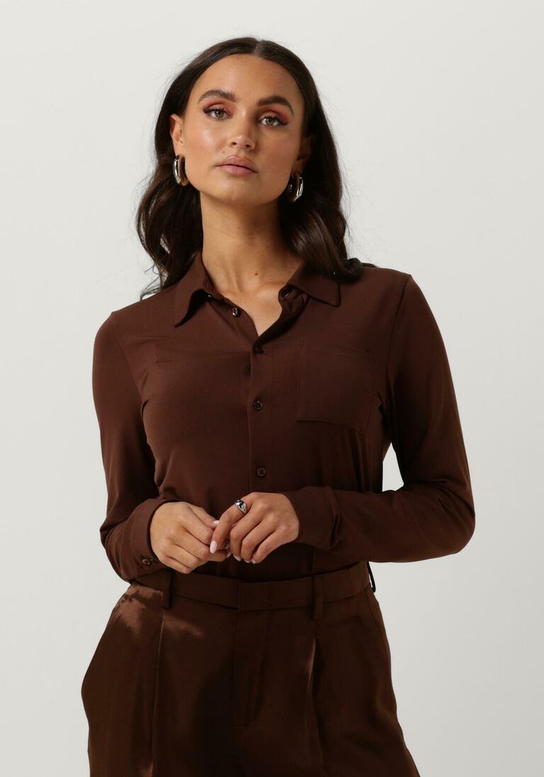 VANILIA bruine vanilia blouse escape uni shirt