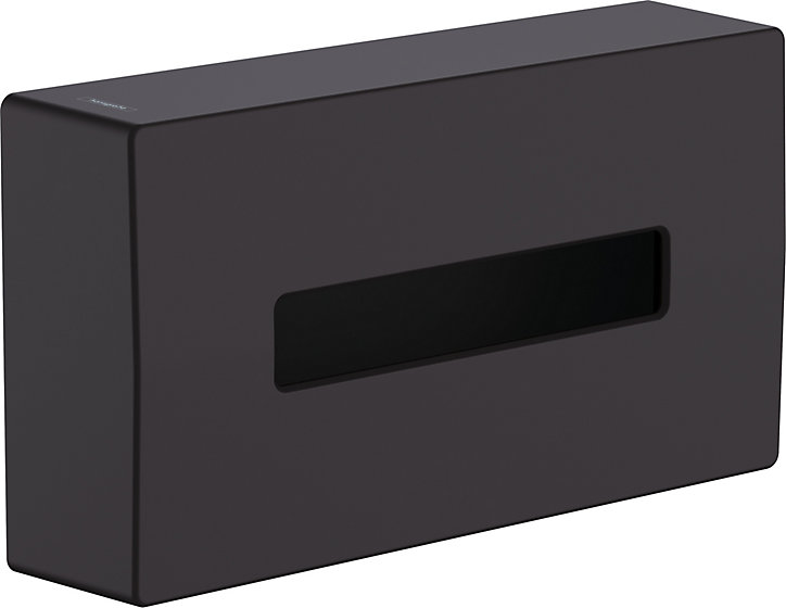 Distributeur de mouchoirs en papier noir mat Hansgrohe
