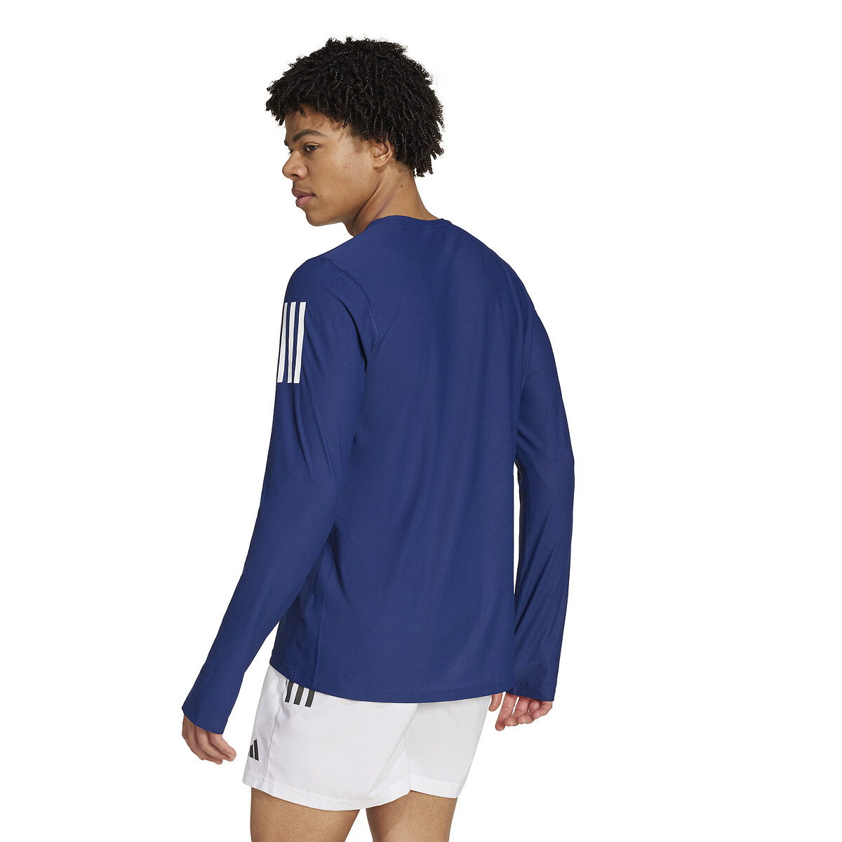 Camiseta de corrida de manga comprida adidas Performance com logotipo