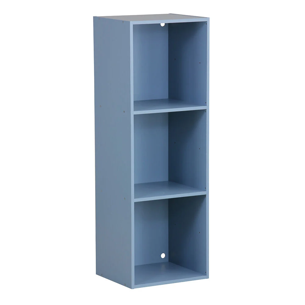 Structure Box Cube 3 Cases Bleu - 35,2x30xH103,2 cm