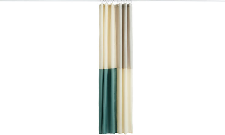 Hay Check Shower Curtain-Green Green