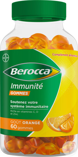 Berocca Immunité Gommes Goût Orange 60 Pièces