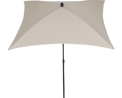 City center paalparasol Siena Garden 180 x 180 cm polyester aluminium antraciet handzwengel kantelbaar vierkant