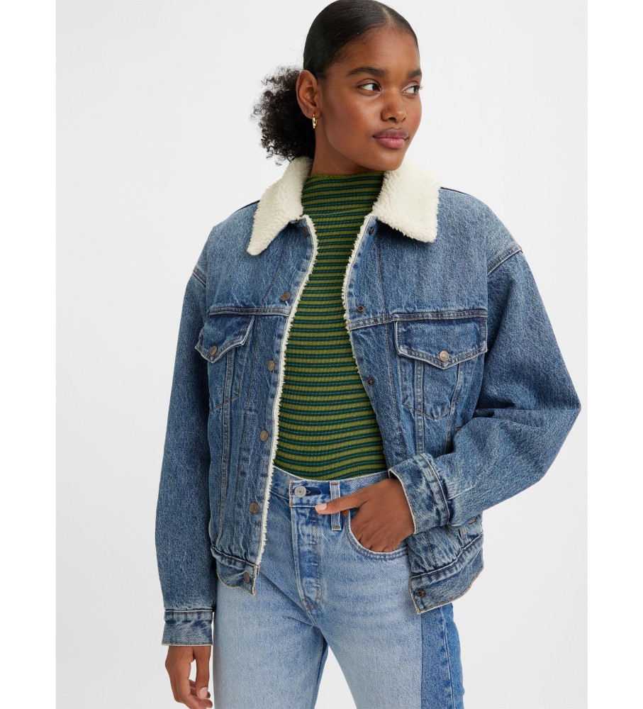 Levi's Cazadora Aos 90 Sherpa Trucker azul