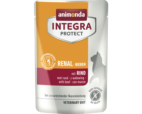 Animonda Integra Protect Renal natvoer voor katten met rundvlees, 85 g