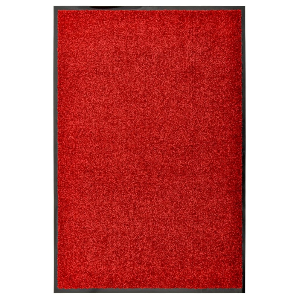 Paillasson lavable rouge 60x90 cm
