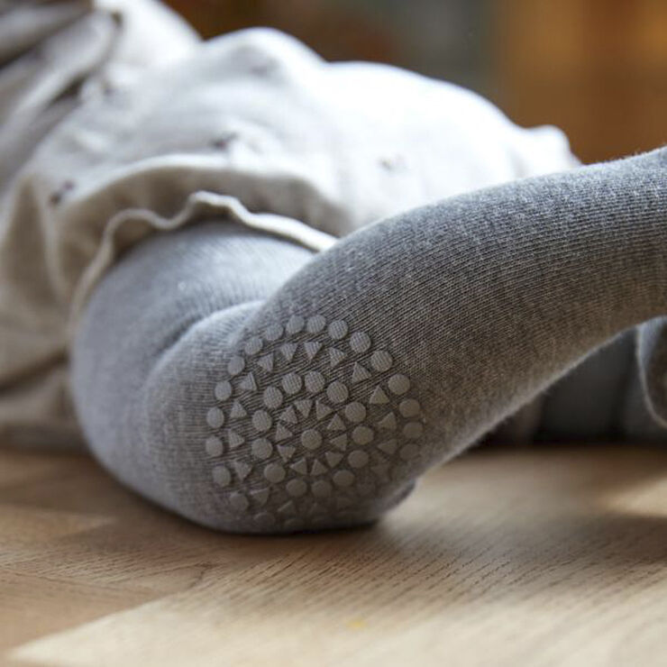 GoBabyGo Kravle Strømpebukser Grey melange
