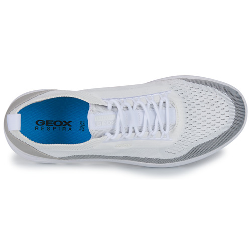 Geox - U SPHERICA - Blanc / Gris / Argenté