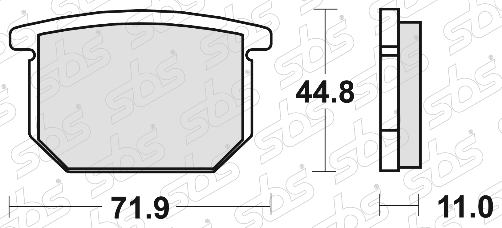 SBS - Plaquettes de frein 534 HF