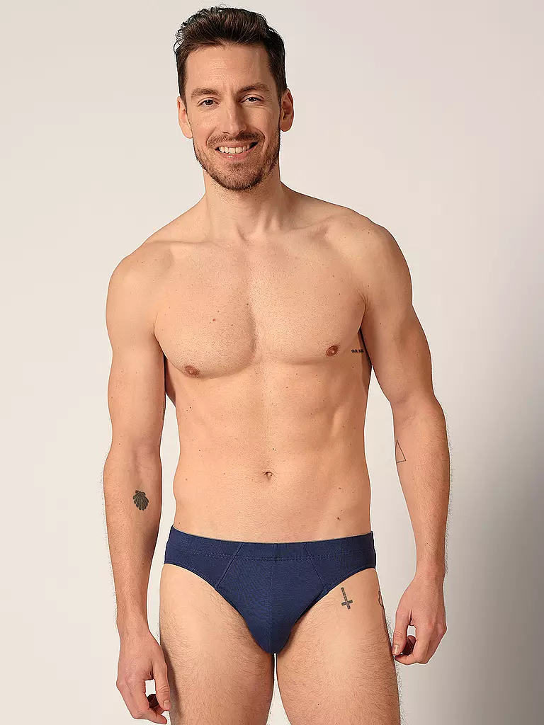 HUBER Brasil Slip 3er Pkg. blue black selection  blau