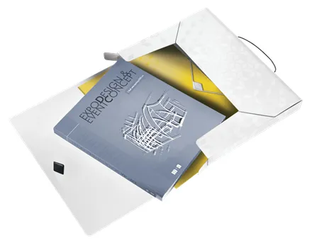 Arkivæske Leitz WOW PP 30mm hvid - (5 stk.)