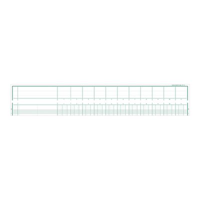 Exacompta - Piqûre tête paresseuse - 11 colonnes par page - 27 x 32 cm
