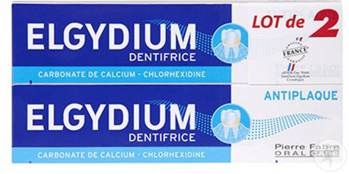 Elgydium Dentifrice Anti-Plaque Tubes 2x75ml