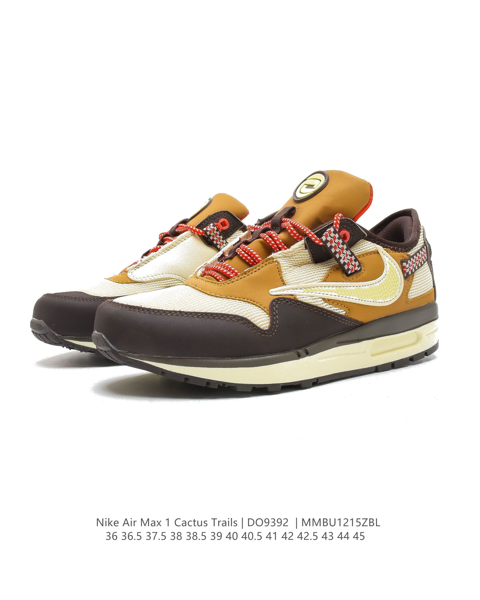 Travis Scott x Nike Air Max 1WheatLemon DO9392-700 Dames & Heren Schoenen