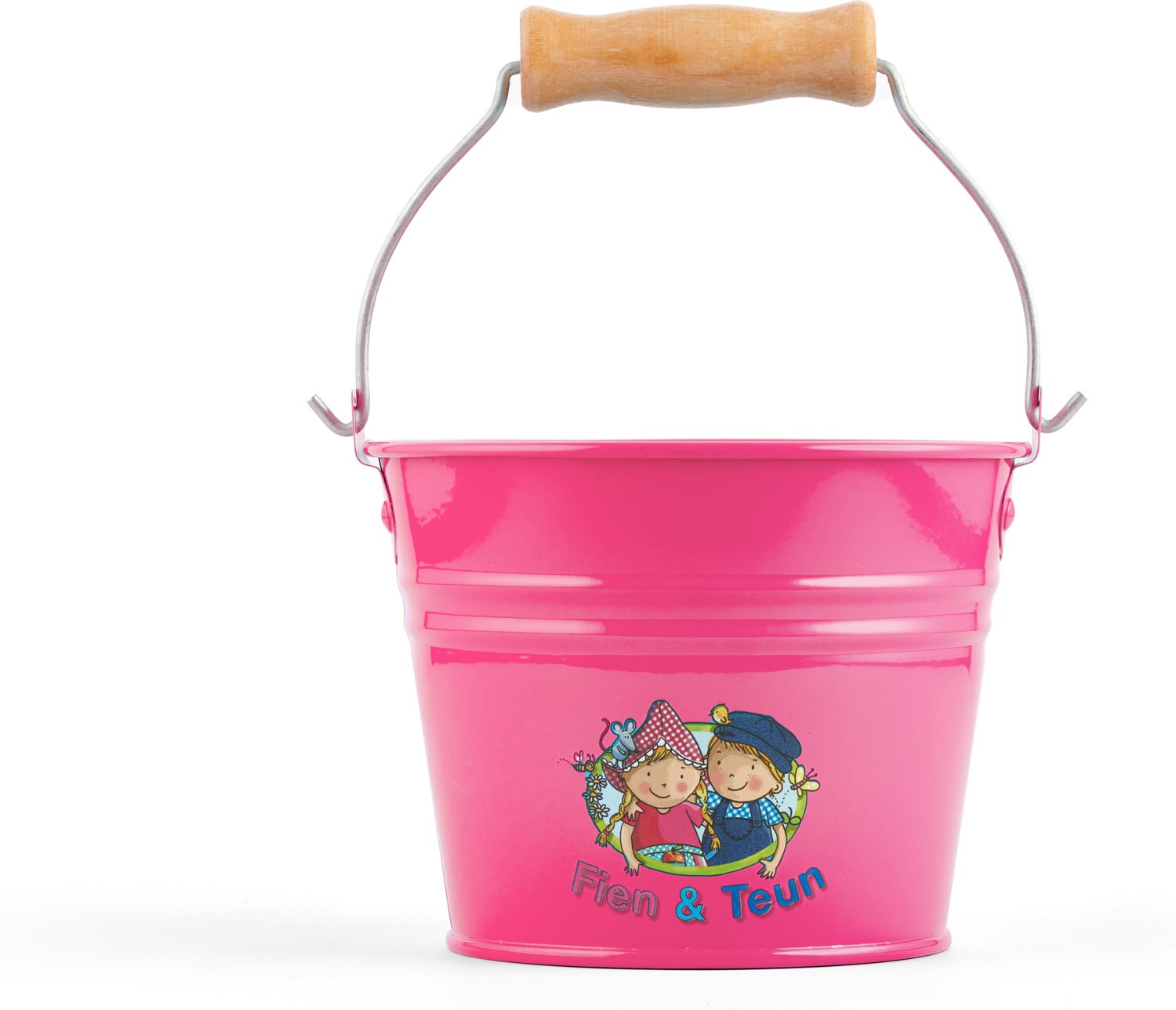 Fien & Teun emmer roze 15 x 14 x 13 cm