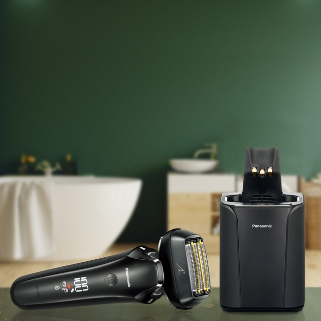 Panasonic Elektrorasierer »Series 900+ Premium Rasierer ES-LS9A« Reinigungsstation Langhaartrimmer