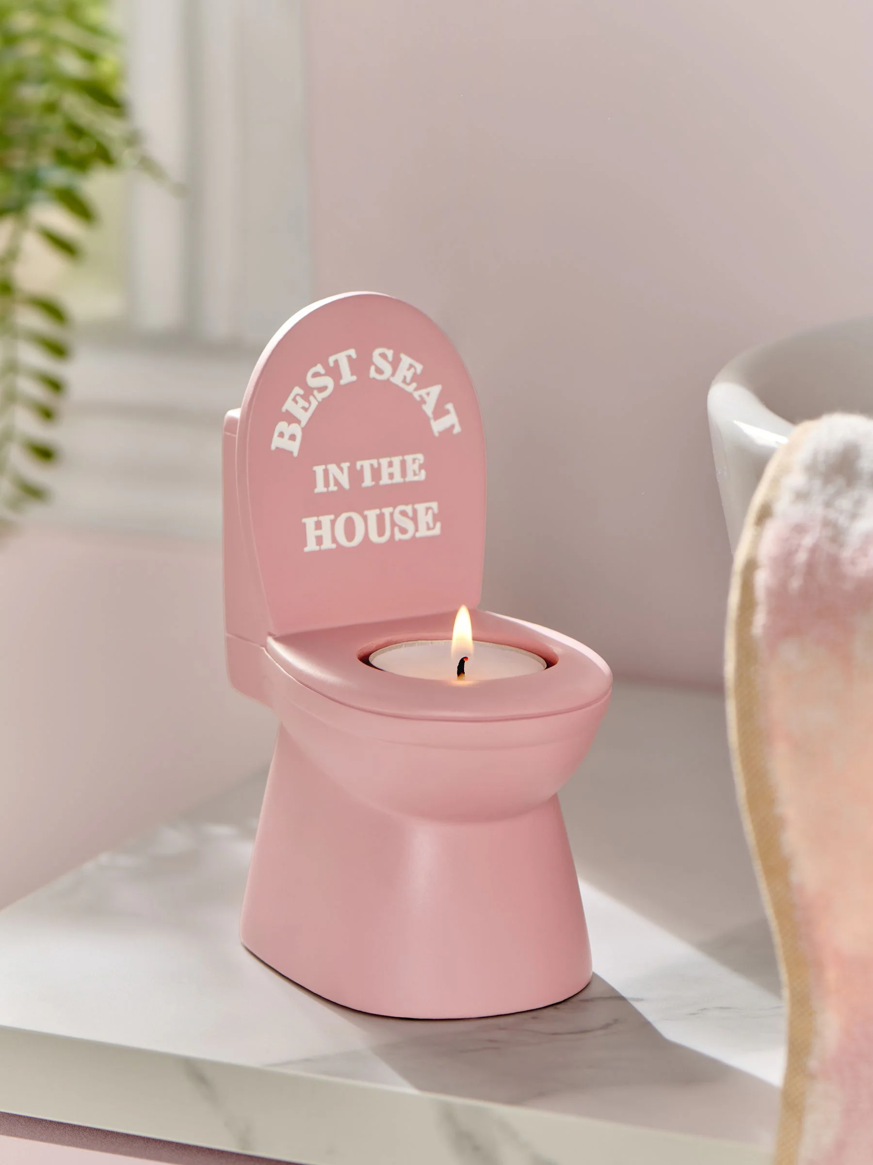 Slogan Toilet Tealight Holder