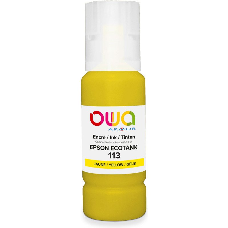 Bouteille d'encre couleurs séparées OWA Equivalent EPSON 113