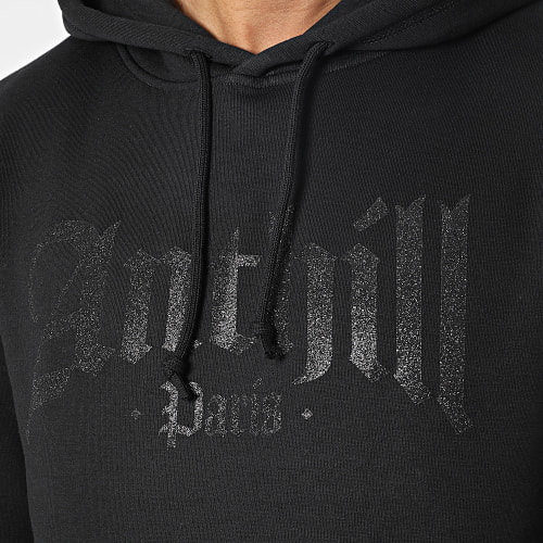 Sweat Capuche Gothic Noir Glitter