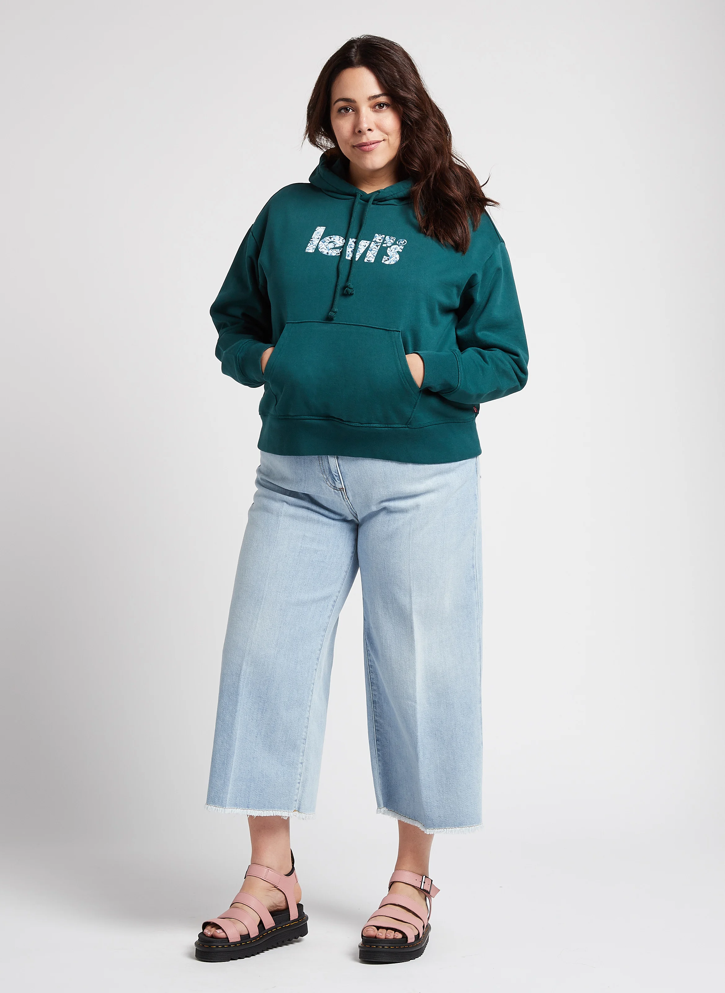 PL GRAPHIC STNDRD HOODIE - Sweat à capuche sérigraphié en coton mélangé| Vert