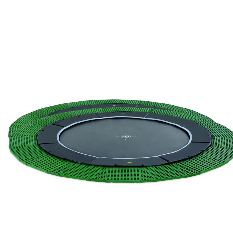 Exit Dynamic - Groundlevel trampoline - Zwart - 427 cm
