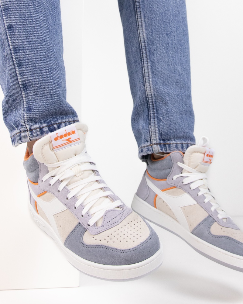 Diadora Magic Basket Mid Hoge sneakers  - blauw