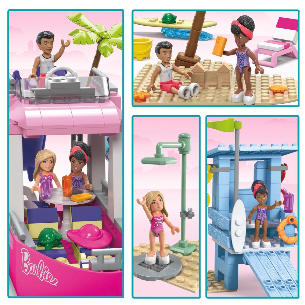 Mega Barbie Malibu Traumboot-Bauset