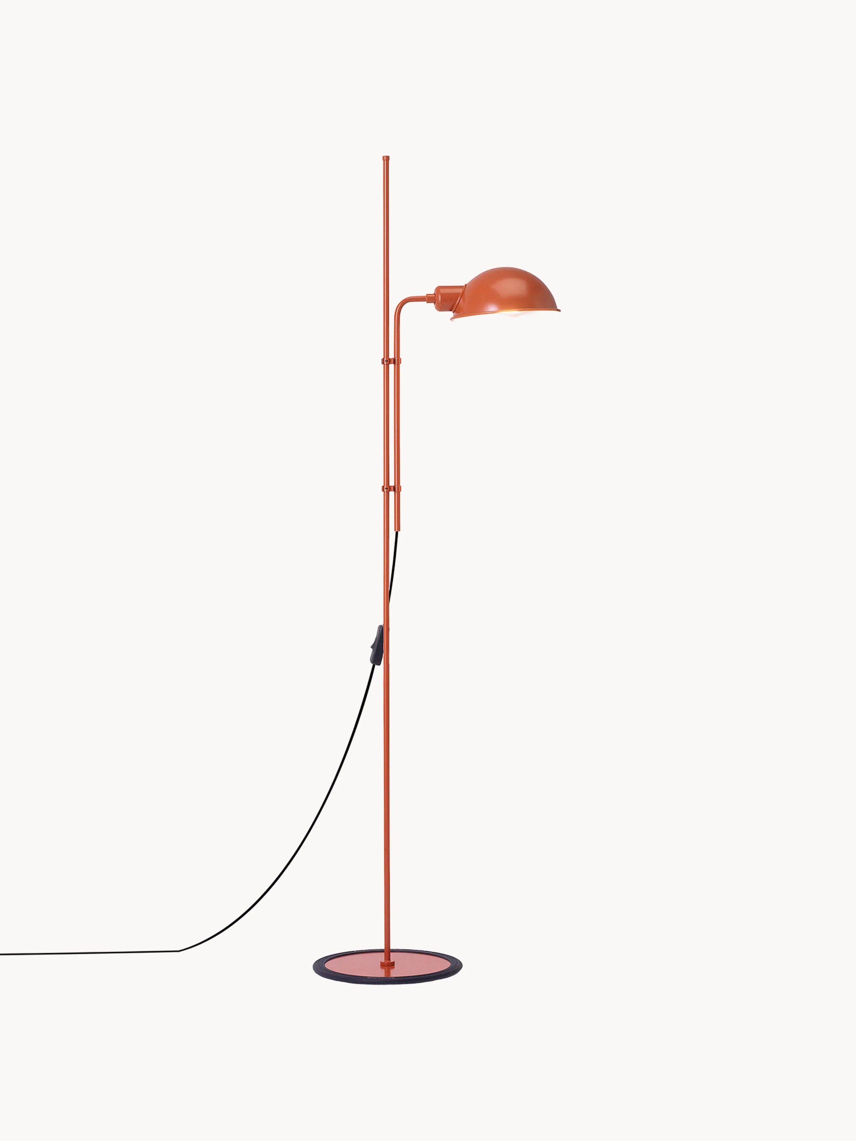 Kleine vloerlamp Funiculí met verstelbare lampenkap