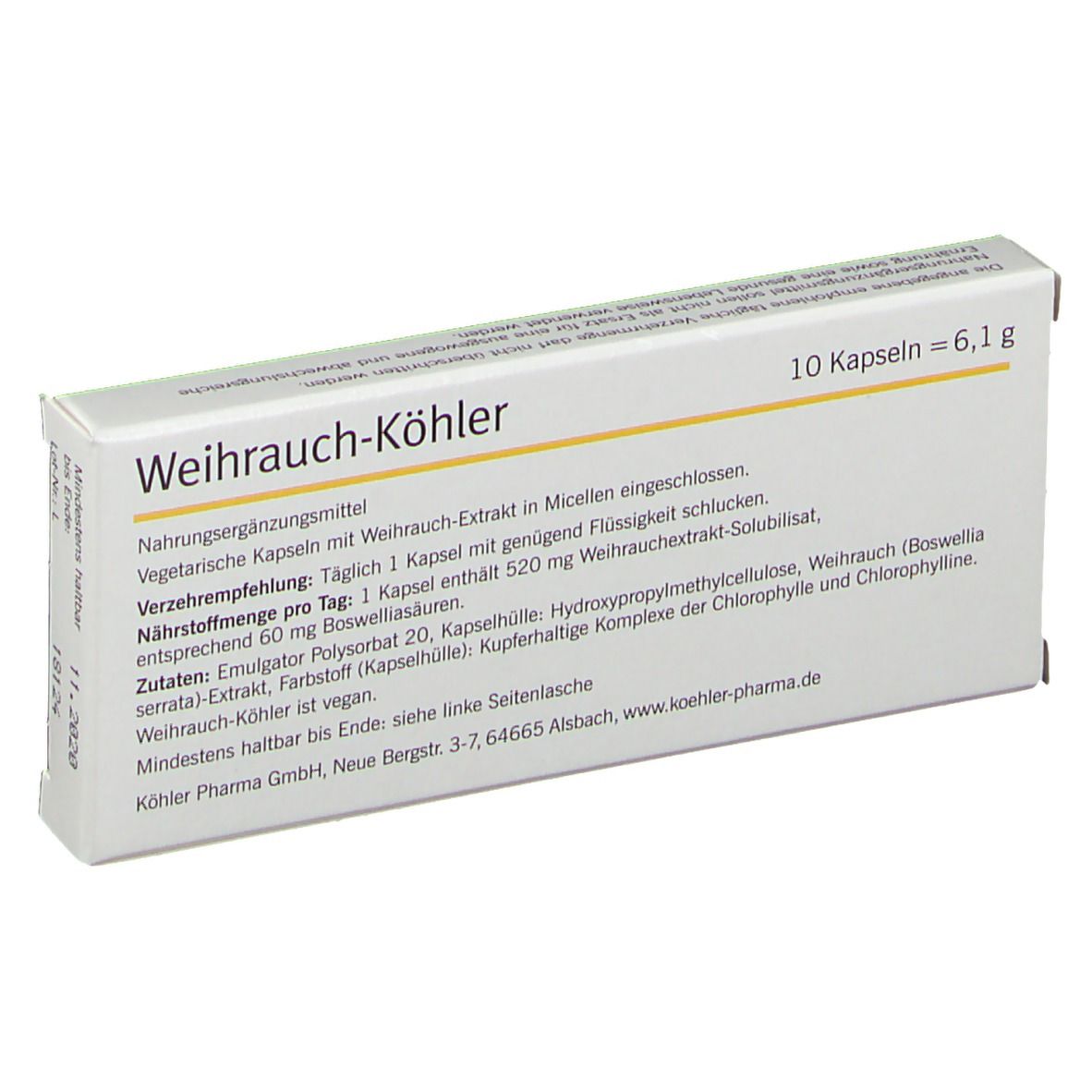 Weihrauch-Köhler Kapseln