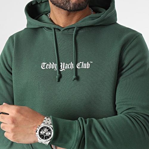 Sweat Capuche Art Series Dripping Orange Vert Bouteille