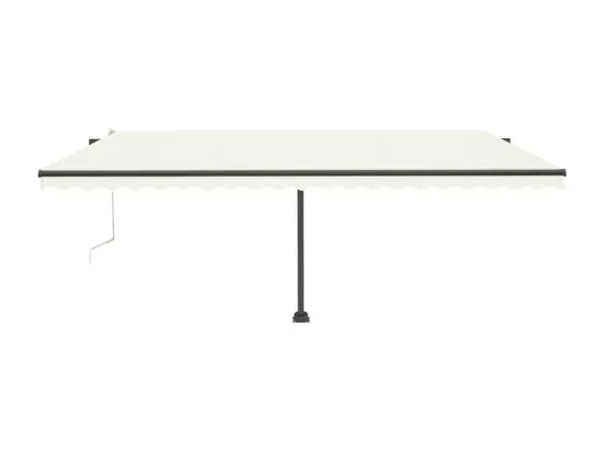 Auvent automatique sur pied 500x300 cm Crème