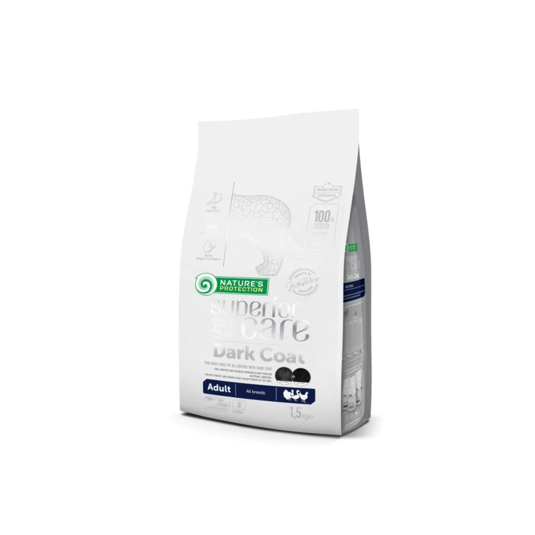Ração Nature's Protection Dark Dog com Pássaros para Cães Adultos - 1,5 Kg