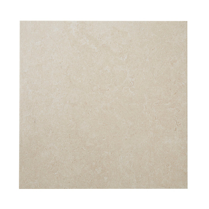 Carrelage sol beige 60 x 60 cm Soft Lime Stone
